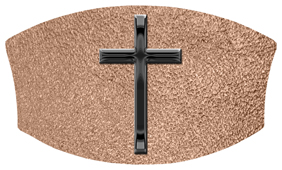 DNSWILL 510 BK SH BZ Black Single Cross Shimmer Bronze